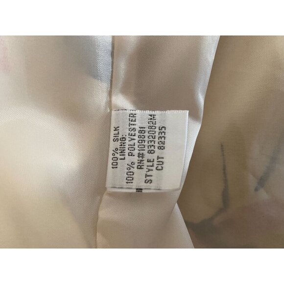 Donna Ricco Y2K New York 100% Silk Cherry Blossom Floral Empire Waist Sheath 6 - Picture 5 of 6